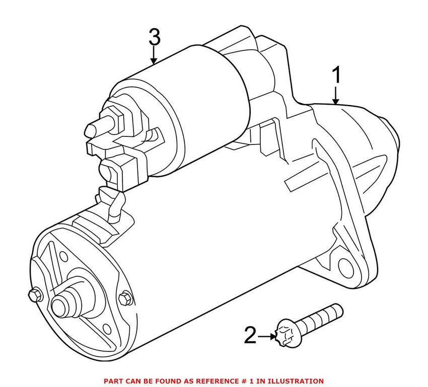 BMW Starter Motor 12418625995